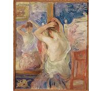 EfeMir Mural Art Print Artwork Wall Art Famous in Front of the Psyche By Berthe Morisot for Home Decor 60x90cm