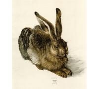 EfeMir Paintings Reproduction Picture on Canvas Famous painting Young Hare by Albrecht Dürer for Home Decor 60x90cm