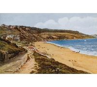 EfeMir Photo Canvas Image Classic Wall Art Picture Famous Carbis Bay St Ives by Alfred Robert Quinton for Home Decor 60x90cm