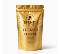 EFENDI Coffee Medium Roast Turkish Coffee 100g - Authentic Ground Turkish Coffee with Rich Aroma and Smooth Traditional Taste (1, 100g)