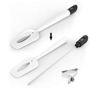 Efeng Digital Meat Thermometer Candy Thermometer Spatula with Pot Clip & 9" Probe - Fast Instant Read Digital Candy Thermometer Spatula for Chocolate Jam Meat, BPA Free Silicon Frying Kitchen a