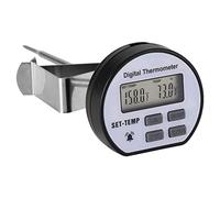 Efengcook Instant Read 1-3/4 Inch Food Thermometer with Clip,Best for The Coffee Drinks,Chocolate Milk Foam (Digital Alarm Themometer (1 pc))