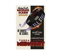 EFEZAC Threat Level Midnight 84 Canvas Poster Bedroom Decor Sports Landscape Office Room Decor Gift Unframe-style 12x18inch(30x45cm)