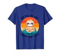 Eff You See Kay Why Oh You, Funny Sloth Baby Printed Graphic T-Shirt, Men, Royal Blue, 3X-Large