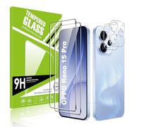 Effcotuo Screen Protector for OPPO Reno 15 Pro 5G for Tempered Glass Camera Screen Protector 9H Hardness Screen Protector Film Anti-Scratch Ultra Thin Screen Protector