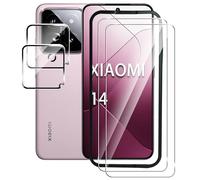 Effcotuo Screen Protector for Xiaomi Mi 14 Tempered Glass Camera Protective Film 9H Hardness Screen Protector Film Anti-Scratch Ultra Thin Screen Protector