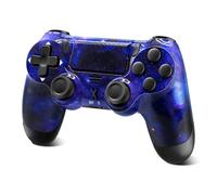 Effdrdfs Wireless Controller for PS-4, Controller Wireless for PS-4/Pro/Slim/PC, Bluetooth Gamepad Joystick with Dual Vibration Touch Panel 3.5mm Audio Jack Six-Axis(Starsky Blue)