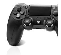 Effdrdfs Wireless Controller for PS-4, Controller Wireless for PS-4/Pro/Slim/PC, Bluetooth Gamepad Joystick with Dual Vibration Touch Panel 3.5mm Audio Jack Six-Axis (Silver)