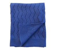 effe bebe Ravelry Knitted Baby Blanket 30"x40" (Ampara Blue)