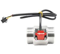 Effect Flow Meter Water Flow Sensor Stainless Steel Liquid Flow Meter Industrial Fluid Flow Rate Sensor for Plumbing(YF-D40-S 1.5inch)