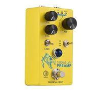 Effect Pedal, Distortion/Overdrive/Preamp Guitar Effect Pedal 4 Mode Switch&Level/Gain Controls Compact Digital Guitar Effector Effect Processor for Electric Guitar - LM741 PREAMP Yellow