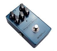 Effect Pedal for Guitar with Magnetic Delay and True Bypass, 5 Knobs Electric Distortion Overdrive Reverb Compatible with Moskyaudio, Blue