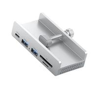 Effective 7 Function USB C Hub with Clear Display 100W Power and Memory Card Slots for Computer Portable USB C Dock