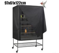 Effective Bird Cage Cover 210D Oxford Cloth, Waterproof and Dustproof for Bird Welfare (97x61x122cm)