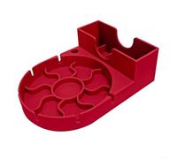 Effective Bottle Drying Solution with Dedicated Spaces for Cups, Lids, and Straws Space Efficient (Red)