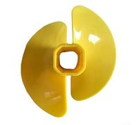 Effective Hole Creation in For Ice Utilize the Power of an 8 Inch Fan Blade Drill (Yellow)