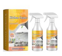 Effective Kitchen Degreaser Cleaner Spray, Powerful Multipurpose Oven & Grill Cleaner Spray, Heavy Duty Oven Cleaner, Kitchen Cooker Cleaner for Racks, Grills, BBQ, Air Fryers, 120ML (2PCS)