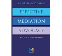 Effective Mediation Advocacy