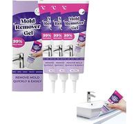 Effective Mould Remover Gel,Mold Remover Gel 90G,Powerful Cleaning Gel, Highly Effective In Penetration, Not Damage The Surface, For Bathroom Kitchen Tile Gaps,Walls Grout (3 PCS)