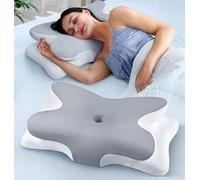 Effective Pain Relief Cervical Neck Pillow for Sleeping, Ergonomic Cooling Side Sleeper Pillow for Neck Support, Odorless Orthopedic Contour Memory Foam Pillows, Bed Pillow for Stomach Back Sleeper