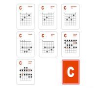 Effective Practice with 49 For Guitar Chord & Scale Learning Cards Set