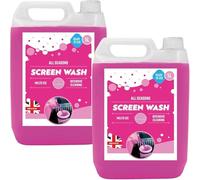 Effective Ready To Use All Seasons Screen Wash 5L Pink - Multi-Surface Windscreen Cleaner - Removes Dirt Grime & Debris - Leaves Clear, Streak-Free Finish (2, 5L)