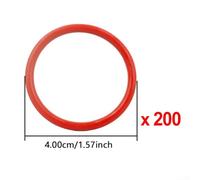 Effective Sealing Performance O Rings for Coffee Machines, Silicone Material for Long Lasting Use (Big red)