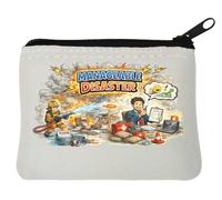 Effective Strategies for Disaster Management Neoprene Coin Purse Pouch 10x11cm White
