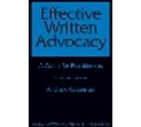 Effective Written Advocacy