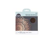Sizzix Effectz Decorative 664568, Metallic Transfer 6" x 6" 10, Paper, Foil Sheets Rose Gold, One Size