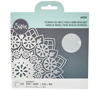 Sizzix Effectz Decorative 664567, Metallic Transfer 6" x 6" 10, Foil Sheets Silver, One Size