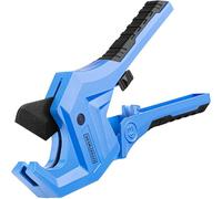 EffektWerk - Ratchet PVC Pipe Cutter - 43 mm - Heavy Duty Cutting Tool for PEX, PPR, PE, Plastic, Rubber Hoses, Tubing and Plumbing Pipes - Ideal for Plumbers, Electricians - for Duct Repairs