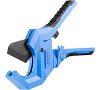 EffektWerk - Ratchet PVC Pipe Cutter - 63 mm - Heavy Duty Cutting Tool for PEX, PPR, PE, Plastic, Rubber Hoses, Tubing and Plumbing Pipes - Ideal for Plumbers, Electricians - for Duct Repairs