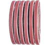 EffektWerk - Sanding Belts - 45.7x1.3 cm, 60 pcs - 40/60/80/120/180/240 Grit Aluminium Oxide Sander Papers - Woodworking, Metal Polishing/Sharpening, Paint Refinishing - Assorted Sandpaper Belts