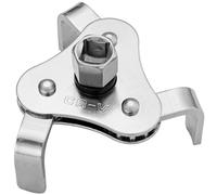 EFFEKTWERK - Universal Oil Filter Removal Wrench with Square Socket - Two Way, 3 Leg Gripper Tool - 64mm to 116mm Adjustable Claw - Heavy Duty Filter Remover Jaw for Car/Truck Oil Change