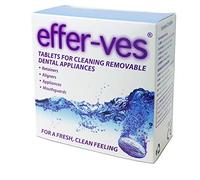 Effer-Ves Cleaning Tablets Orthodontic Retainers Aligners, Mouthguards by Fittydent, 32 Count