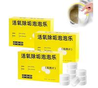 Effervescent Activated Oxygen Tablets, Active Oxygen Descaler, Active Oxygen Descaling Bubble Remover, Tea Stain Remover Water Scale Cleaning, Tea Set Cup Multi-Purpose Descaler (3 Pcs)