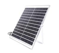 Efficiency 12V 25W Monocrystalline Solar Panel Aluminum Frame DC5.5x2.1mm Output for Security Cameras Ventilation Fan Monocrystalline