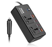 Efficiency 200W Car Power Inverter DC12V to AC220V with Quick Charges USB C for Electronics Device Charging Long Distance Driving