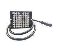 Efficiency 940nm Light Wide Angles Illuminators Waterproof for CCTV with 48 LEDs and 12V Power Illuminators for Security Cameras