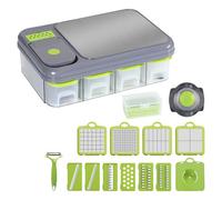 Efficiency Kitchen Tool ABS Construction with Exchangeable Sharpeners for Various Recipes Multiple Drill Kitchen Device