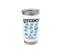 Efficiency Yeah that’s Where They Usually are Funny Fish Pun Stainless Steel Insulated Tumbler