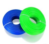 Efficient 1 6 mm Trimmer Line, Pack of 2, 200 m Total Nylon Mowing Line for Managing Overgrown Grass
