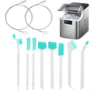 Efficient 10 Piece Ice Maker Cleaning Brush Kit with 8 Detail Brushes and 2 Long Pipe Brushes for Optimal Performance