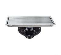 Efficient 11.8 Inch Rectangle Shower Drain 304 Stainless Steel Floor Drain for Fast Water Drainage Rust Resistant Easy Installation Modern Design Silver Finish