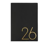 Efficient 12-Month Schedule Planner Notebook, A5 Size Daily Organizer with Bookmarks Simple Durable Design, Dark Green