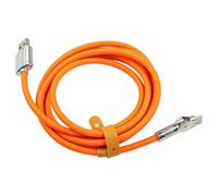 Efficient 120W Data Cable with 180 Degree Rotation for USB C Chargers Sturdy Silica Gel Material (2m Orange)