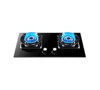 Efficient 2 Burner Portable Gas Hob,Indoor Freestanding Table Top Gas Hob,with Flame Failure Protection,Cast Iron Grille(NG)