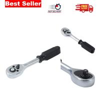 Efficient 24-Teeth 1/4" Drive Ratchet Socket Wrench - Heavy Duty Steel Tool