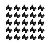 Efficient 25 Pcs Round Post Insulators for Fencing Reliable Outdoor Solution (black)